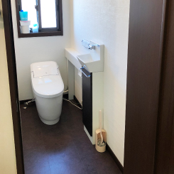 手洗いカウンター付トイレにリニューアル