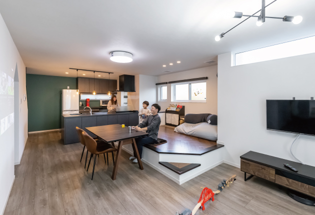 冬の朝も、お風呂上がりも快適、エアコン1台の省エネ全館空調