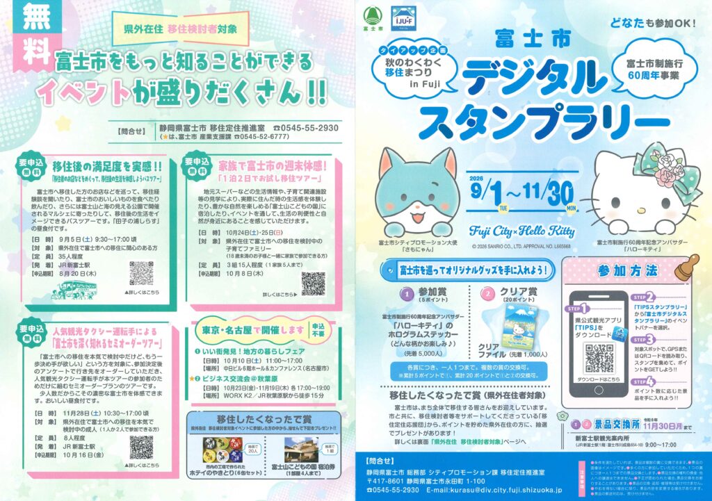 富士市デジタルスタンプラリー「お誕生日カウントダウンキャンペーン」資料1